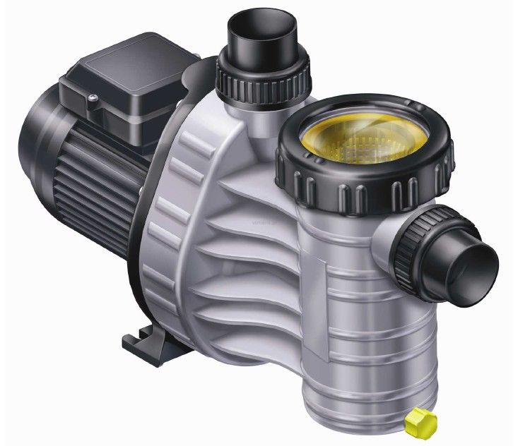 Pompa do basenu TEBAS AQUA PLUS 6 m3/h - napędzana jednofazowym silnikiem indukcyjnym o mocy 0,25 kW. Pompa Aqua Plus należy do podstawowej półki pomp - klasa 