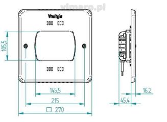 Lampa POWER LED 30er/28er 24 V, 270 mm, 80 W, 13900 lm kwadrat - 2