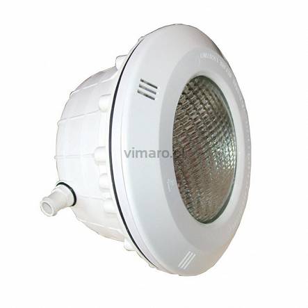 Lampa do basenu - EURO 12V, 300 W, 6000 lm.
Wykonana z tworzywa w kolorze białym. Dostarcza w komplecie z puszką montażową, uszczelkami i potrzebnymi śrubami. Dostępna również w wersji LED i LED kolor. Żarówkę 300 W można wymienić na żarówkę LED. Kabel przyłączeniowy 2-żyłowy. Lampa posiada stopień bezpieczeństwa IPX8 (zabezpieczenie przed wnikaniem kurzu i wilgoci)

Kontakt:
tel. 604 551 268, e-mail: biuro@vimaro.pl