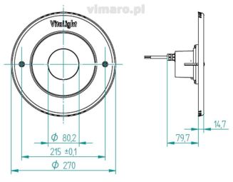 Lampa POWER LED RGB 15er/16er 24 V, 270 mm, 40 W, 7100 lm - 2