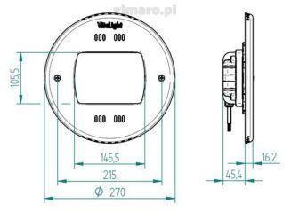 Lampa POWER LED RGB 30er/28er 24 V, 270 mm, 80 W, 13900 lm - 2