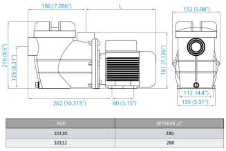 Pompa basenowa Tebas Saturn Mini 6m3/h - 2