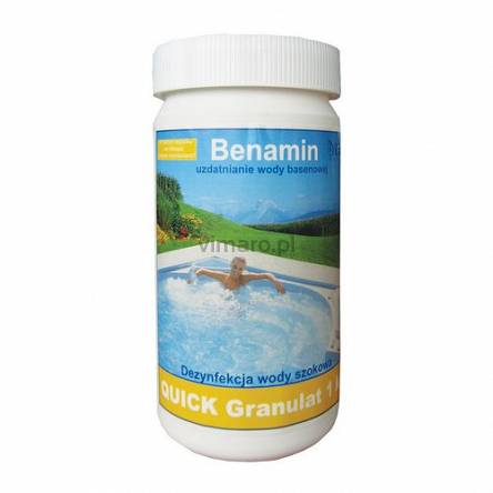 BWT BENAMIN QUICK GRANULAT - szybko rozpuszczający się granulat na bazie chloru organicznego. Zalecany do dezynfekcji wody po pierwszym napełnieniu lub do chlorowania szokowego. Opakowanie 1kg

Kontakt:
tel. 604 551 268, e-mail: biuro@vimaro.pl