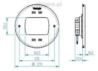Lampa POWER LED RGB 21er 24 V, 270 mm, 56 W, 9950 lm - 2